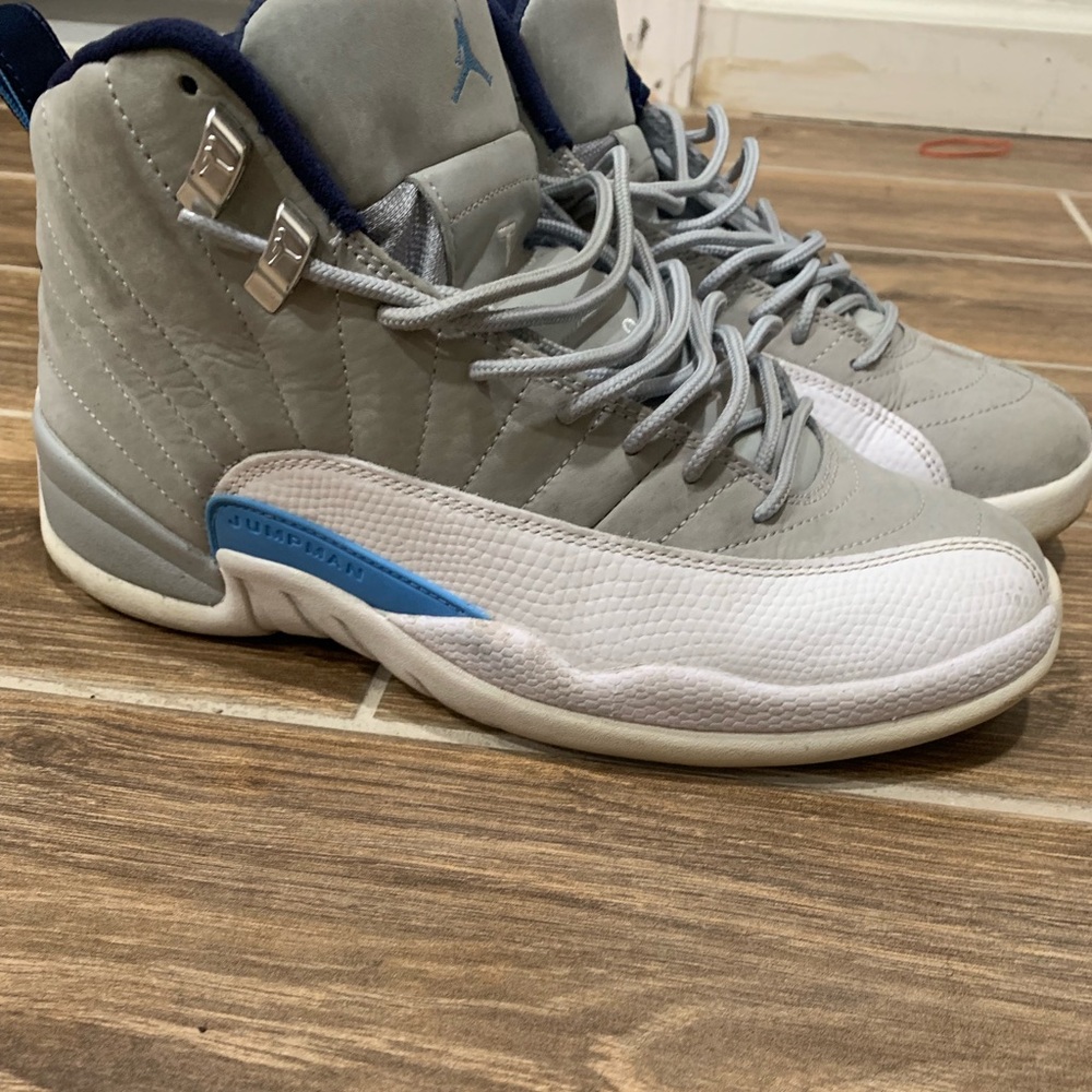 Jordan retro 12’s University blue and gray .